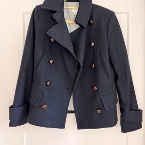 Club Monaco Wool Peacoat – Classic Navy, Tailored & Timeless